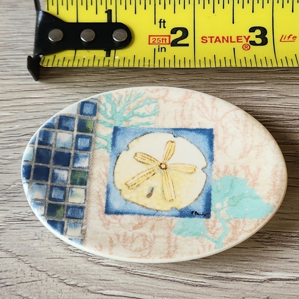 🔥 Carson Home Accents Trinket Tray Magnet Starfish Beach Ocean Seashell